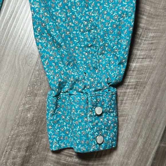 Red River Outfitters Western Floral Long Sleeve Pearl Snap - XL - Picture 3 of 5